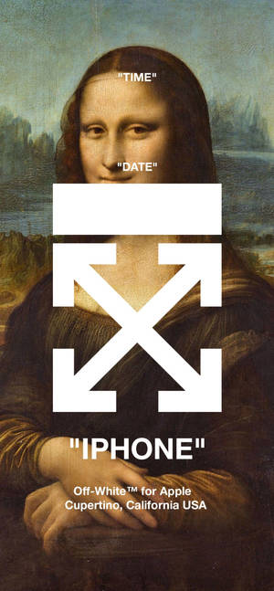 Mona Lisa Off-White IPhone тапет — iPhone 15 Тапет