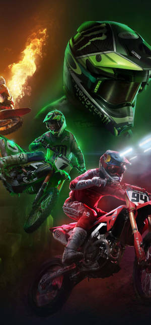 Fox Dirt Bike — iPhone 13 Pro Тапет