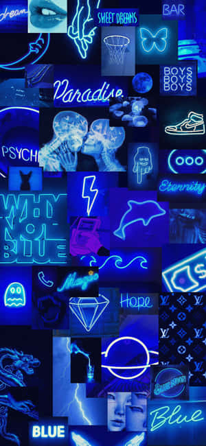 Фон Aesthetic Blue — iPhone 15 Plus Тапет