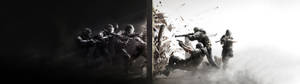 Тапет за двоен екран Tom Clancy Rainbow Six Siege. — 32:9 Тапет