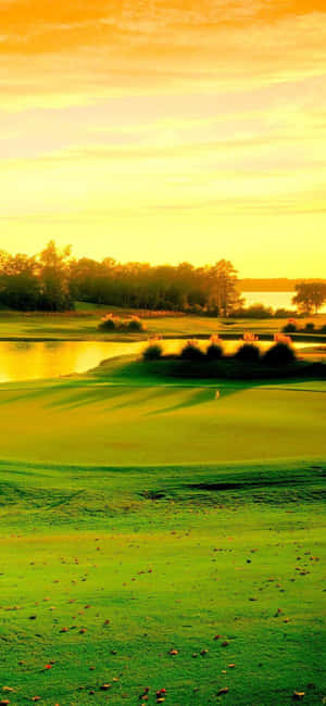 Iphone X Голф Игрище Фон — Redmi Note 14 Pro Тапет