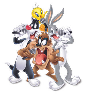 Тасманийски дявол Таз с приятели от Looney Tunes, тапет. — Oppo Find N6 Тапет