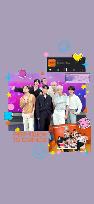 BTS Permission to Dance — iPhone Xs Тапет