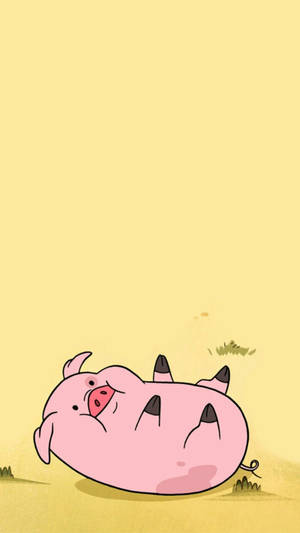 Обърнат с глава надолу Waddles — 9:16 Тапет