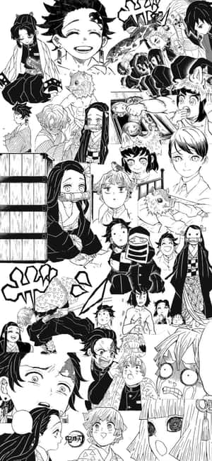 Манга „Demon Slayer“ — Galaxy A16 Тапет