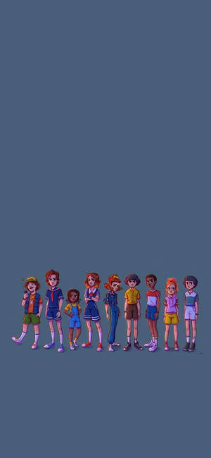 Stranger Things Cute — Galaxy A08 Тапет