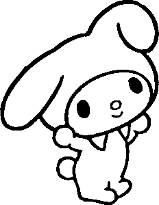 Реал Мадрид и Барселона - Hello Kitty Bunny страници за оцветяване, HD PNG изтегляне