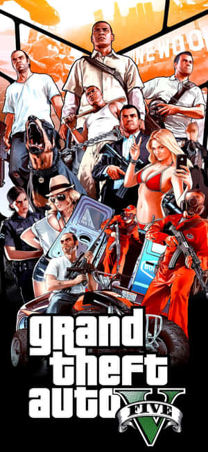 iPhone X Grand Theft Auto V фон — Honor 400 Тапет