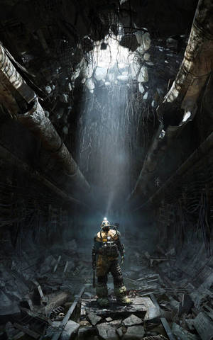 Повреден тунел в Metro Exodus тапет — Redmi Pad Тапет