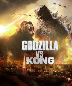 Godzilla vs Kong филмов постер тапет — Motorola Razr Ultra 2025 Тапет