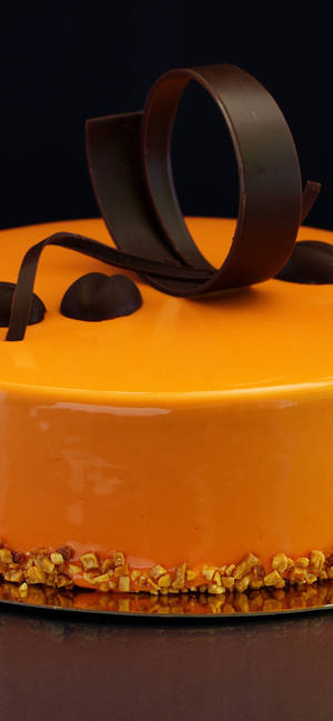 Orange Chocolate Cake wallpaper — iPhone 13 Pro Max Тапет