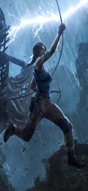 Фон за Iphone Xs Max Rise Of The Tomb Raider — iPhone Xs Тапет