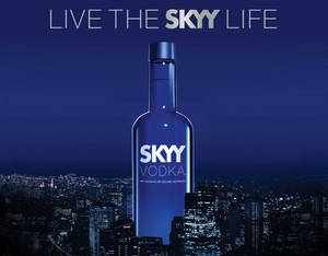Постер Skyy Vodka Live The Skyy Life — Тъмно синьо Тапет