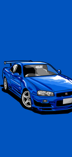 Blue Car — Xiaomi 18 Pro Max Тапет