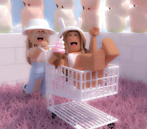 Потопете в свят на естетически чудеса с Roblox — Естетика Roblox Тапет