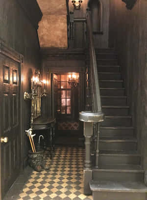Пригответе се да влезете в стаята на Черната магия в Хогуортс — Galaxy Z TriFold Тапет
