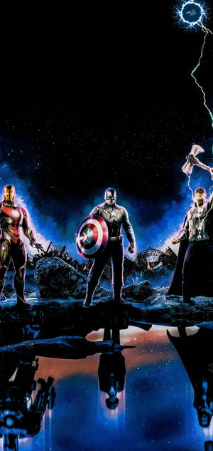 Avengers Galaxy S10 Plus тапет — iPhone 14 Pro Тапет