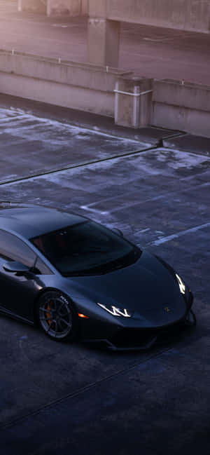 Черен Lamborghini Iphone — Galaxy A37 Тапет