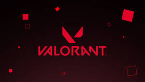Valorant червено лого тапет