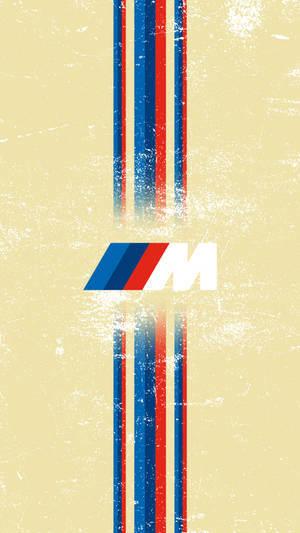 Раирано BMW M Лого Жълто — BMW Тапет