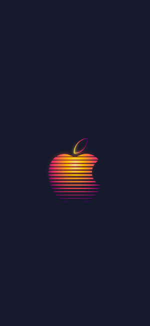 Ретро лого на Apple — Pixel 7 Тапет