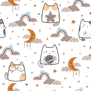 Сладък котеен модел — Сладка котка GIF Тапет