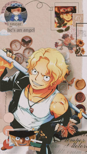 СабО от One Piece – Естетичен тапет — Едно парче Тапет