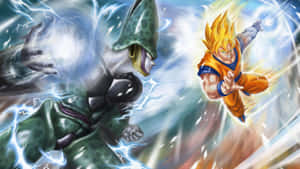 Сайянските герои от Dragon Ball Super в епична битка — Драконова топка супер GIF Тапет