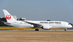Самолет на Japan Airlines на пистата — Япония GIF Тапет