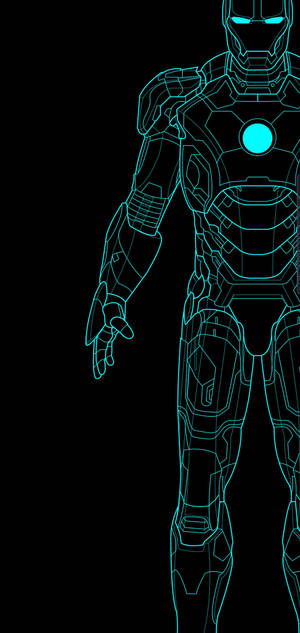 Тапет със син Ironman S10+ — Пестене на батерия Тапет