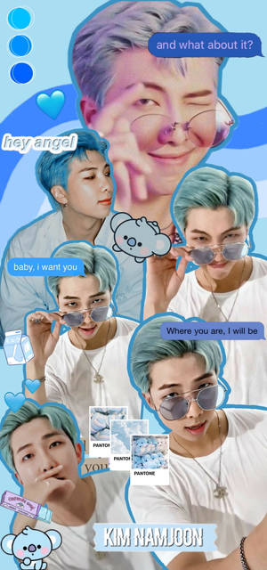 Син Bts Rm сладък — iPhone 17 Тапет