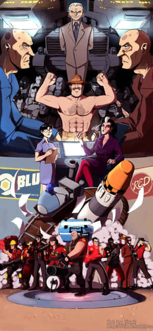 Iphone Xs Max Team Fortress 2 Фон — iPhone 13 Mini Тапет
