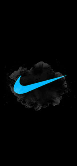 Blue Nike Logo — iPhone 16 Pro Max Тапет