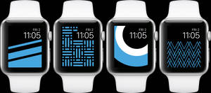 Тапет за сини тематически интерфейси на Apple Watch — Apple Watch Тапет
