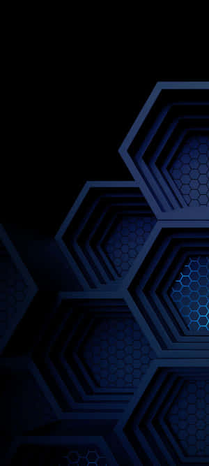 Синьо AMOLED — Абстрактен айфон Тапет