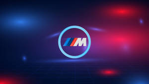 Синьо червени светлини лого BMW M — BMW Тапет