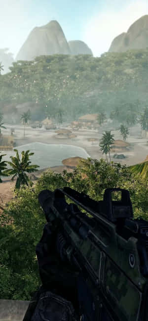 Фон за iPhone Xs Max с Crysis Warhead — Galaxy F56 Тапет