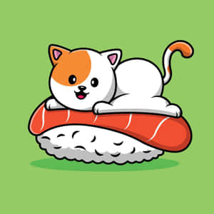 Снимки на аниме котки — Аниме котка Тапет