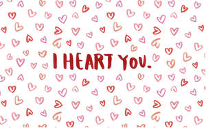 Сладка естетика I Heart You за компютър