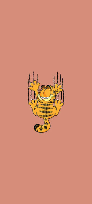 Сладка естетична карикатура Garfield — Honor Magic V5 Тапет
