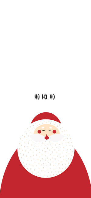 Cute Christmas iPhone Sant — iPhone 14 Тапет