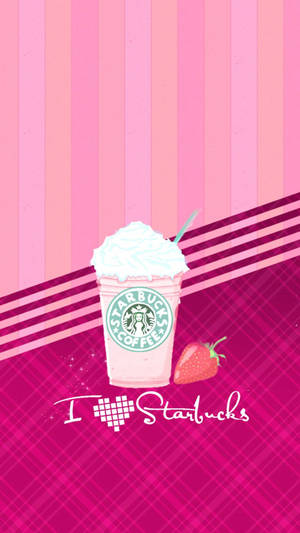Сладка момична телефон Starbucks — Мил и момичешки Тапет