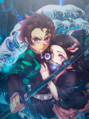 Сладки главни герои от Demon Slayer Танджиро и Незуко Камадо