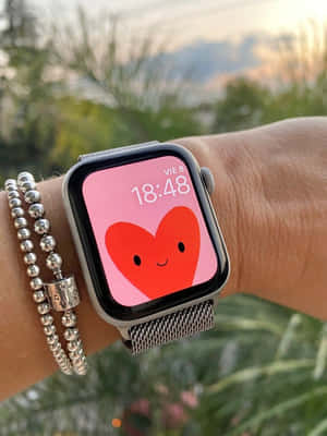 Сладко лице за Apple Watch със сърце