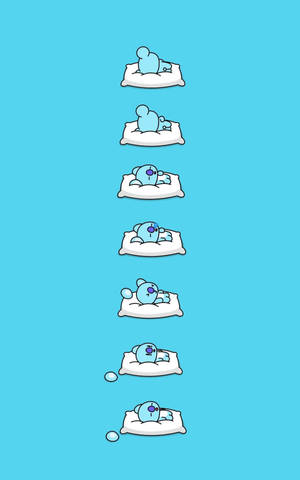 Сладък BT21 Koya спи — Moto Pad Тапет