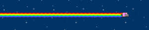Фон за монитор Pixel 3 — Nyan cat Тапет