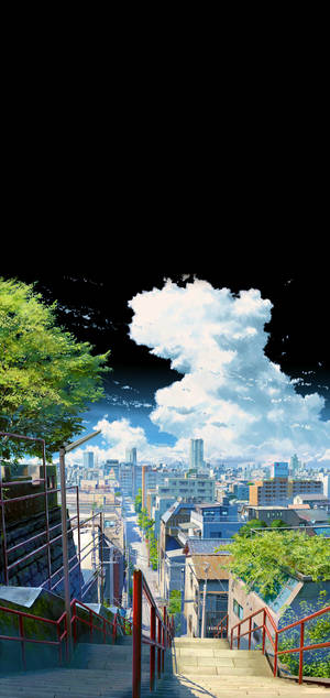 Стълба Суга Kimi No Na Wa телефон — iPhone Тапет