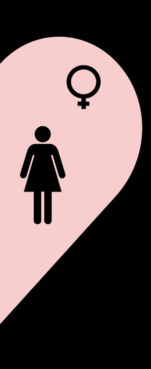 Съвпадащ женски символ тапет — Galaxy Z Flip 6 Тапет