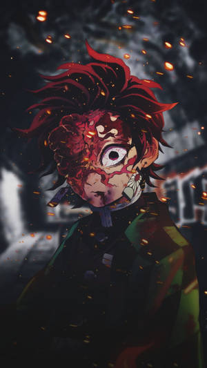 Танджиро в кървава битка Demon Slayer PFP — Demon slayer tanjiro Тапет