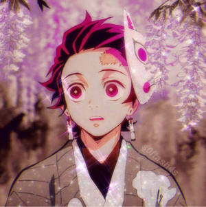 Танджиро с цветя Demon Slayer PFP — Nezuko от убийца демонов Тапет